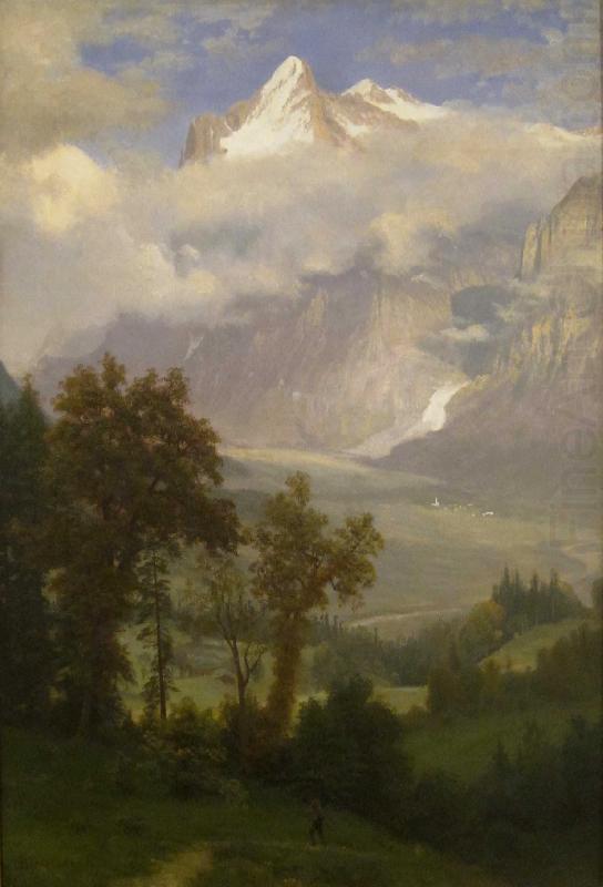 View of Wetterhorn from the Valley of Grindelwald, Albert Bierstadt